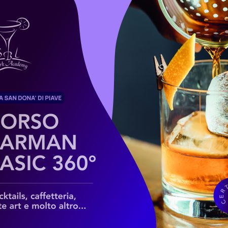 OTTOBRE / CORSO BARMAN BASIC 360° DAL 31 al 4 NOVEMBRE